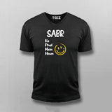 Sabr Ka Phal Mein Houn Funny V Neck T-shirt For Men Online India