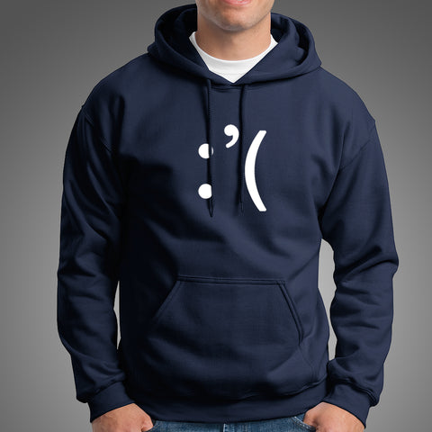 Sad Smiley Emoticon Hoodies For Men Online India