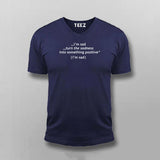 I'm Sad Turn The Sadness Into Something Positive Funny V-Neck T-shirt For Men Online India Online India 