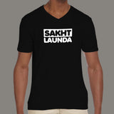 Zakir Khan Sakht Launda V Neck T-Shirt For Men Online