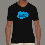 Salesforce Developer V-Neck T-Shirt For Men India