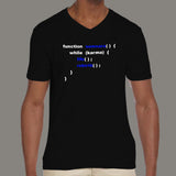 Samsara In Javascript Programmer Humor V Neck T-Shirt For Men India