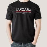 Sarcasm-Because Beating the Shit out of People is illegal Men's T-shirt