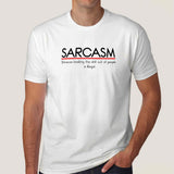 Sarcasm-Because Beating the Shit out of People is illegal Men's T-shirt