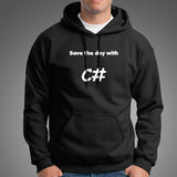 Save The Day With C# Men's C Sharp Developer Hoodies  India