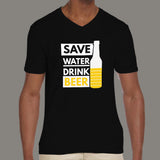 Save Water Drink Beer T-Shirt For Men