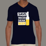 Save Water Drink Beer T-Shirt For Men