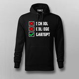 School College ChatGPT Hoodies For Men