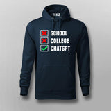 School College ChatGPT Hoodies For Men