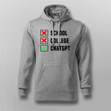 School College ChatGPT Hoodies For Men