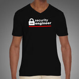 Security Engineer V Neck T-Shirt For Men Online India