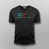 Select Success From Life Where Work ='Hard'; SQL Programming T-shirts For Men