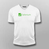Selenium Framework Developer V Neck T-Shirt For Men Online India