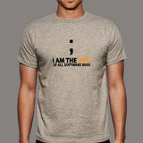 I Am The 99 Percent Of All Software Bugs Funny Programmer T-Shirt For Men India