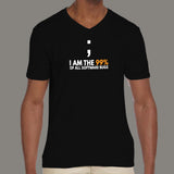 I Am The 99 Percent Of All Software Bugs Funny Programmer V Neck T-Shirt For Men Online