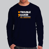 Semicolon Is A Trouble Maker Only Programmer's  Will Understand Men's T-Shirt