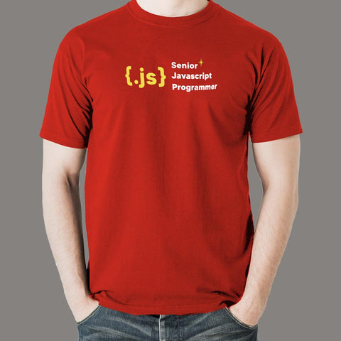 Senior JavaScript Programmer Men's Tee - Code Master - TEEZ.in