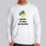 Senior Python Developer Men’s Profession Full Sleeve T-Shirt India