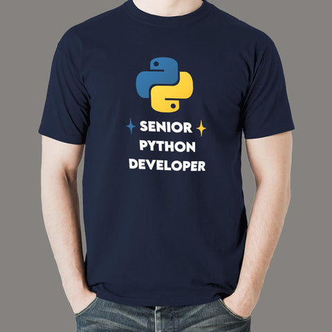 Senior Python Developer T-Shirt - Mastering Python - TEEZ.in