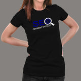 Search Engine Optimization SEO Consultant Specialist T-Shirt For Women