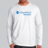 Sharepoint Developer V Neck T-Shirt For Men India