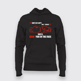 She's Beauty She's Grace She'll Kick You In The Face Hoodies For Women