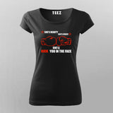 She's Beauty She's Grace She'll Kick You In The Face T-Shirt For Women