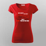 She's Beauty She's Grace She'll Kick You In The Face T-Shirt For Women