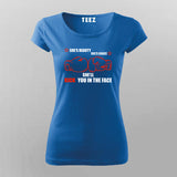 She's Beauty She's Grace She'll Kick You In The Face T-Shirt For Women