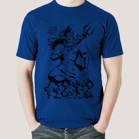 Buy Lord Shiva Holy Smoke Men's T-shirt Online India Online India