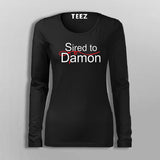 Sired To Damon T-Shirt For Women