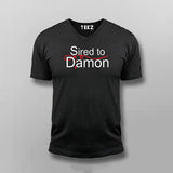 Sired To Damon V Neck T-Shirt For Men Online