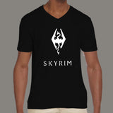 Skyrim V Neck T-Shirt For Men Online India