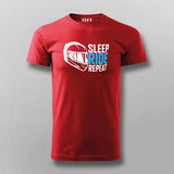 Sleep Ride Repeat T-Shirt India