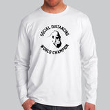 Social Distancing World Champion T-Shirt For Men