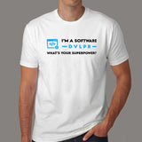I’m a Software Developer, What’s your Superpower Men’s Profession T-shirt. Online India