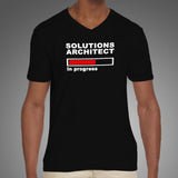 Solutions Architect In Progress V Neck T-Shirt For Men India