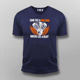 Some See A Machine Bikers See A Heart Men's Biker T-Shirt