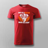 Some See A Machine Bikers See A Heart Men's Biker T-Shirt
