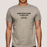 Some People Need A High Five, In the face, with a chair Men's T-shirt