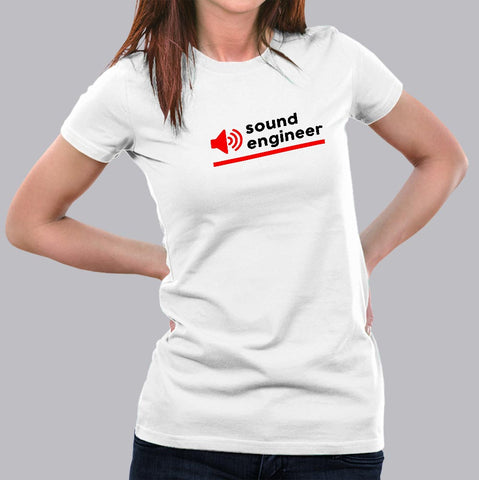 Sound Engineer T-Shirt For Women india