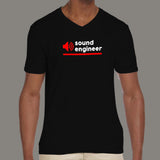 Sound Engineer V Neck T-Shirt For Men india