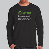 Spring Framework Developer Men’s Full Sleeve T-Shirt Online India