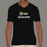 SQL Developer Men's Profession V-Neck T-Shirt India