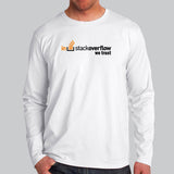 In Stack Overflow We Trust Full Sleeve T-Shirt For Men Online India