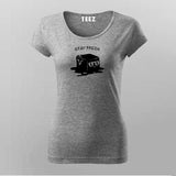 Stay Fresh Ice Funny   T-Shirt For Women