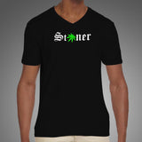 Stoner V Neck T-Shirt For Men Online India