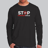 Stop Corona Virus T-Shirt For Men