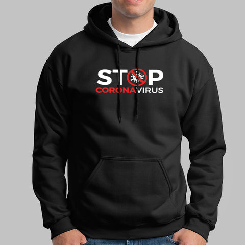 Stop Corona Virus Hoodies For Men Online India