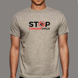 Stop Corona Virus T-Shirt For Men